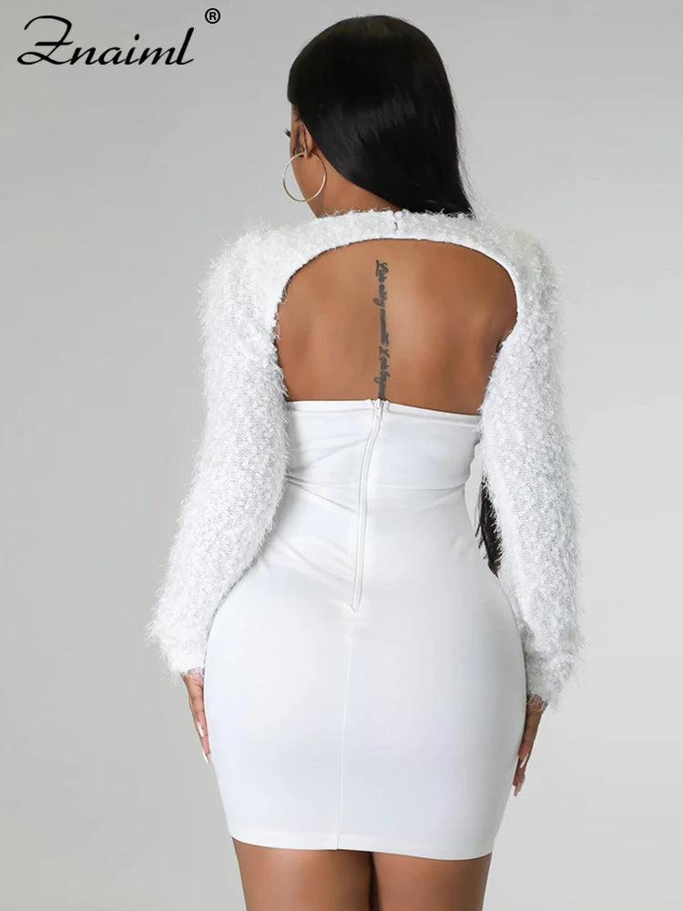 The Bianca Corset Mini Dress with Shrug