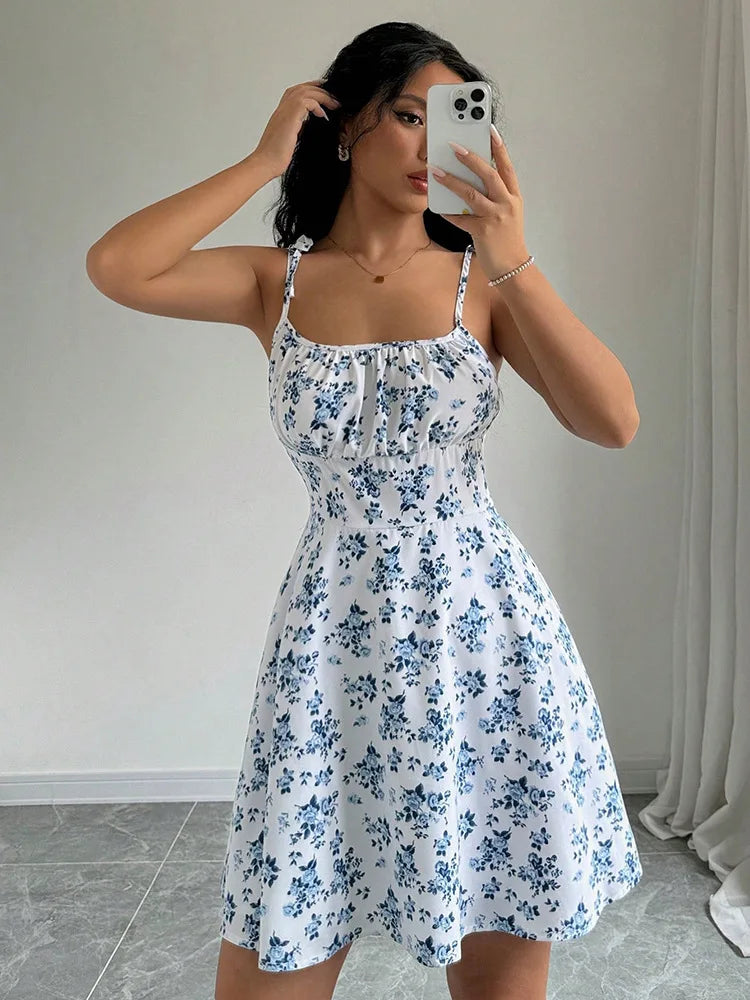 The Fleur Floral Strap Mini Dress