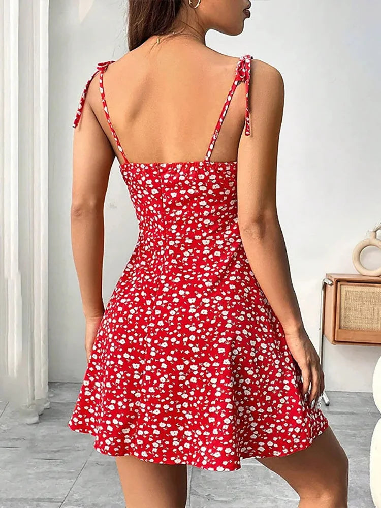 The Fleur Floral Strap Mini Dress