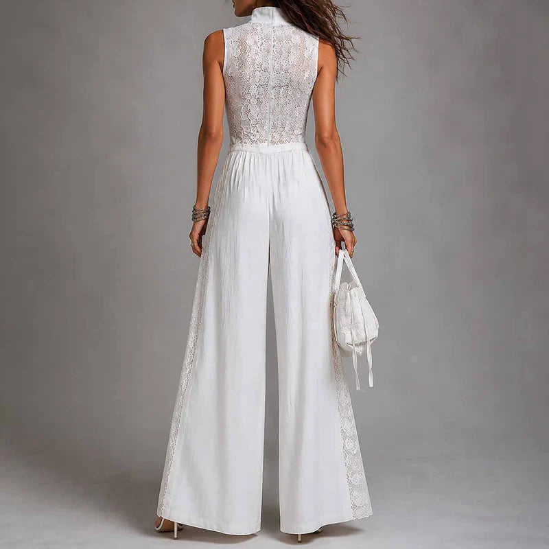 The Ophelia Embroidered Lace Wide-Leg Jumpsuit