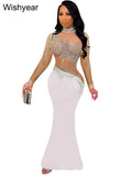 The Sabine Rhinestone Mermaid Gown