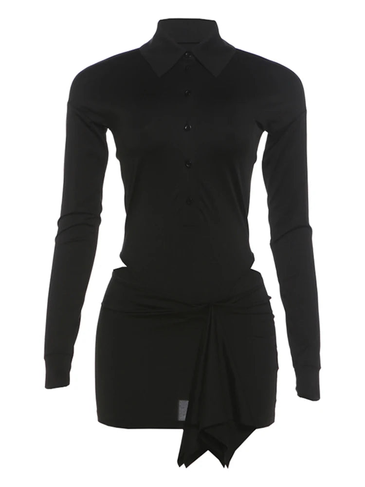The Rhea Bodysuit & Ruched Mini Skirt Set